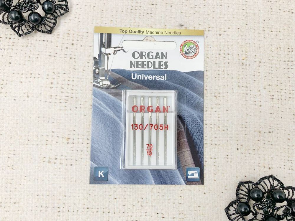 Иглы для бытовых машин ORGAN, универсальные №70, 5 игл