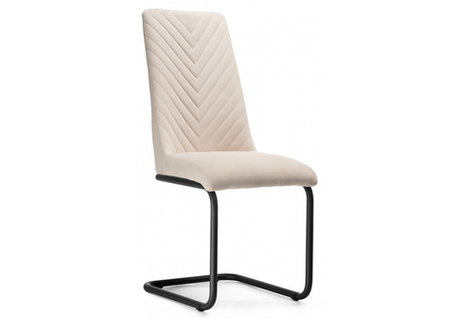 Стул на металлокаркасе Woodville Лулла бежевый, черный, ножки черные