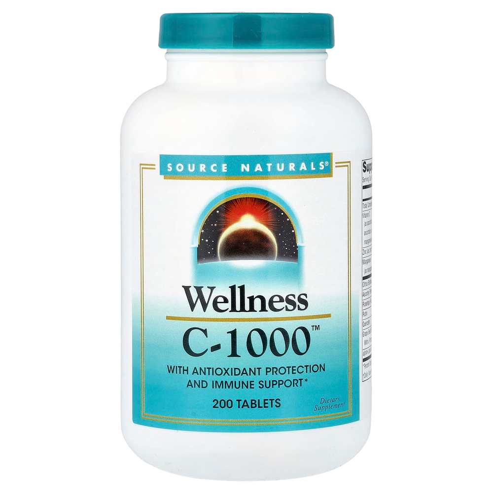 Source Naturals, Wellness C-1000™, 200 таблеток