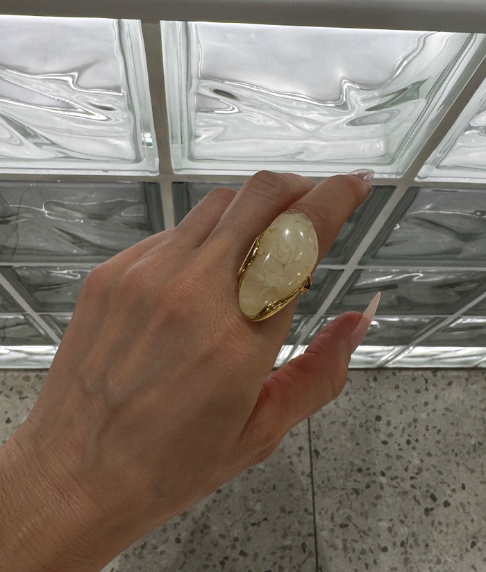 Кольцо jewel beige