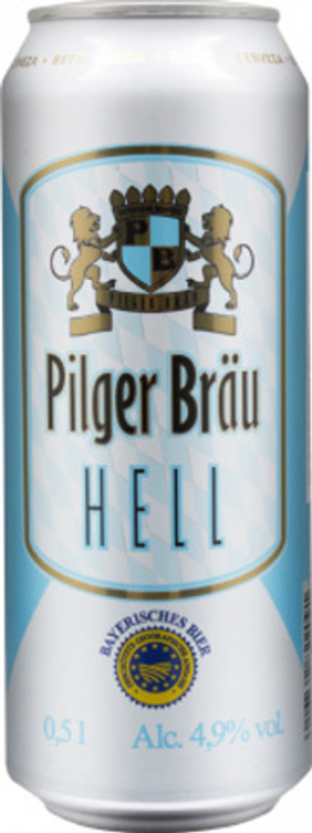 Пиво Пилгерброй Хелл / Pilger Brau Hell 0.5л - 24шт