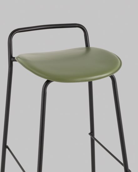 Стул барный Mantis экокожа зеленый
