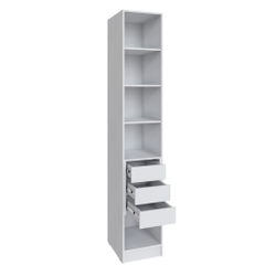 Шкаф Мадрид (0,4) с 3 ящ. внутри белый