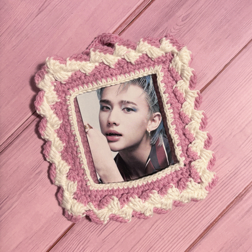 Картхолдер (вязаный) розовый