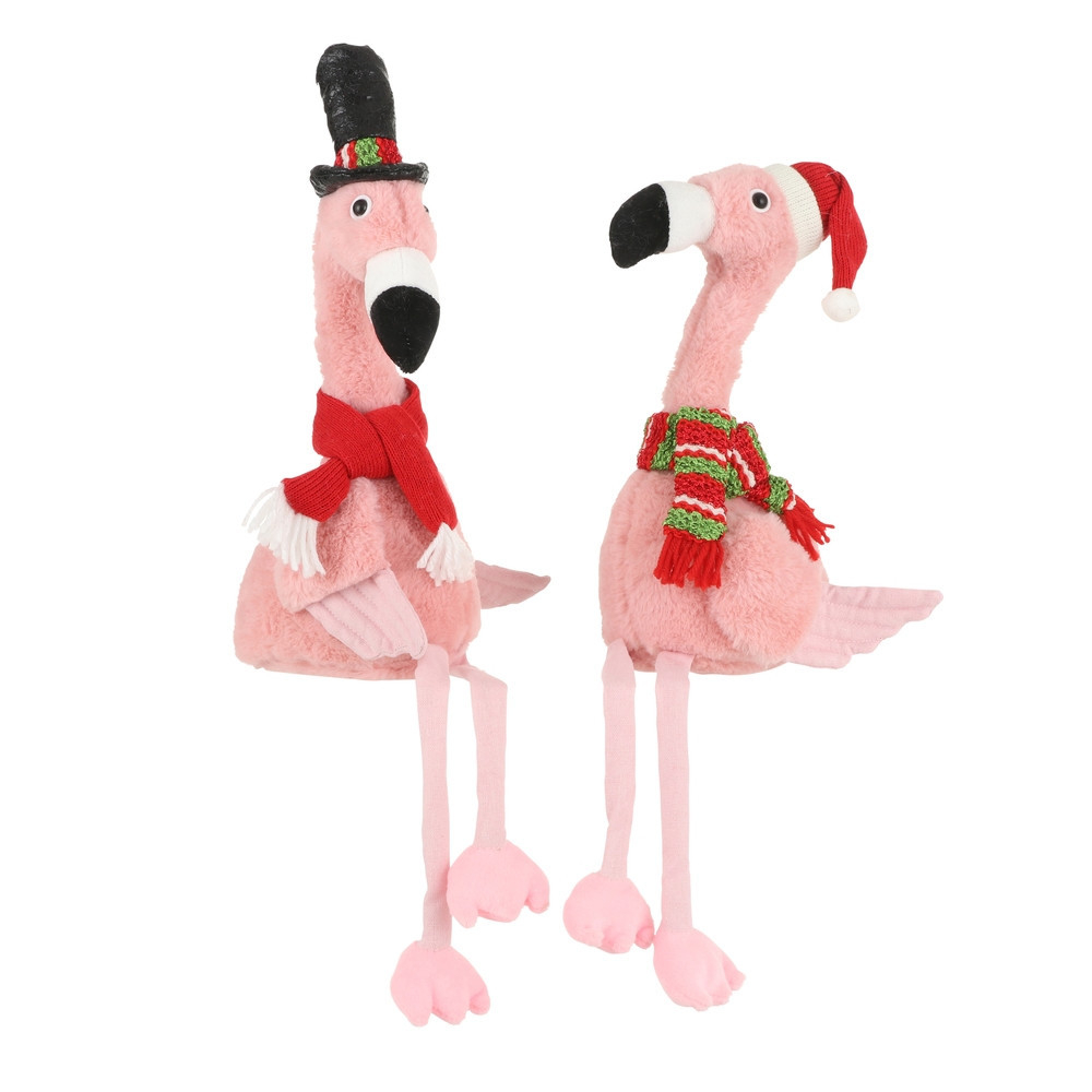 Фламинго 19х16х56см House of Seasons розовый в ассортименте 2 вида