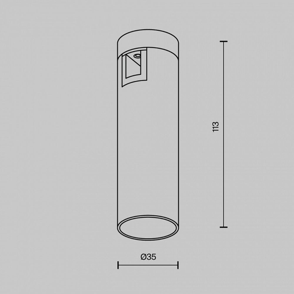 Накладной светильник Maytoni Focus Led TR143-1-5W3K-W-BS