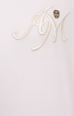 Футболка с трикотажным воротом