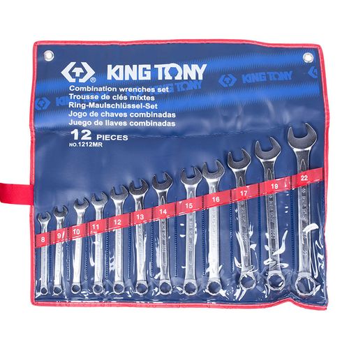KING TONY (1212MR) Набор комбинированных ключей, 8-22 мм, 12 предметов