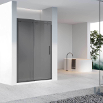 Душевая дверь Como-N VDS-4CN130CGB, 1300, черный, стекло тонированное