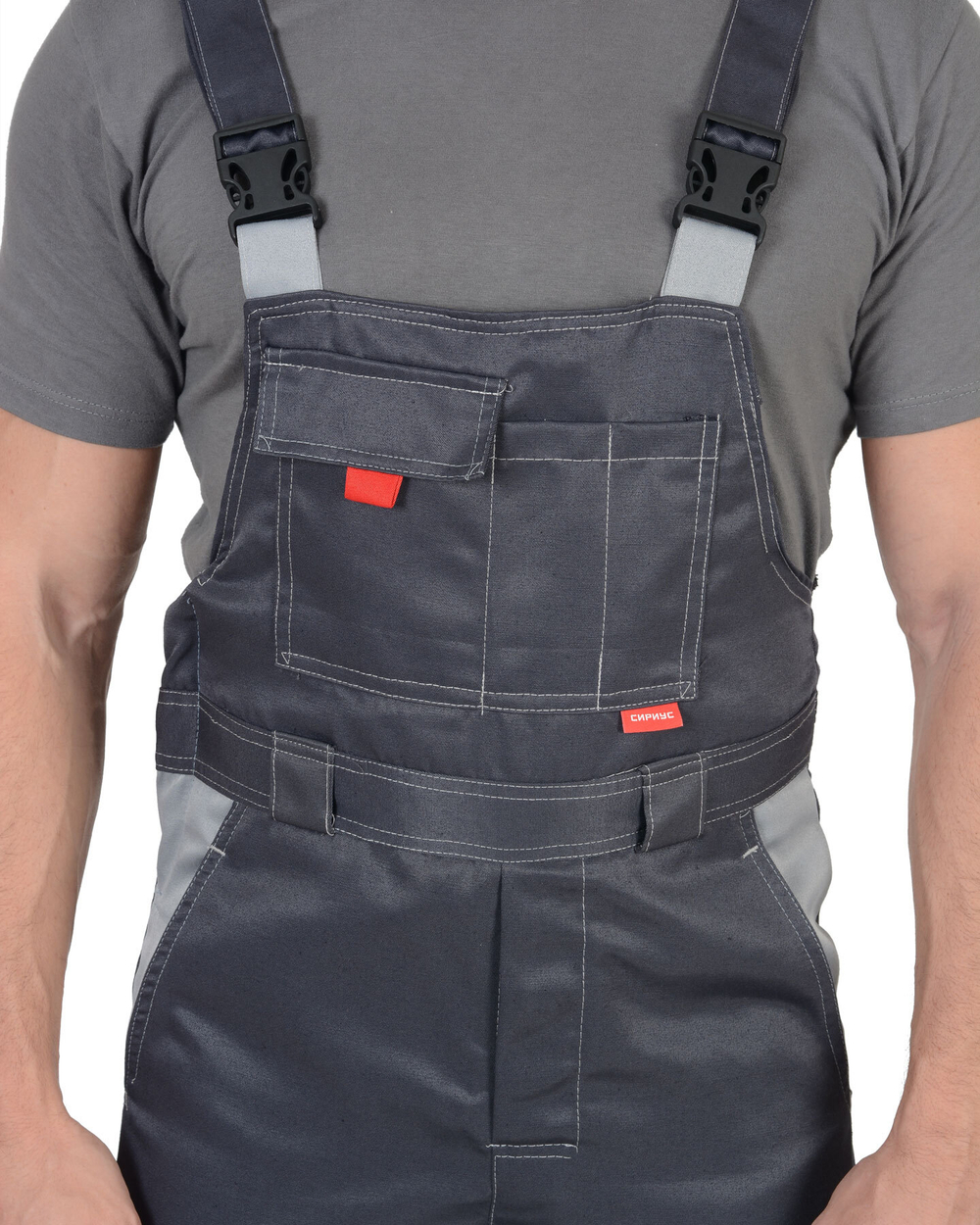 Костюм СИРИУС-ФАВОРИТ куртка, п/к т.серый со св.серым