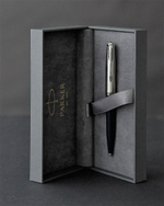 Подарочный набор с ручкой Parker 51 MIDNIGHT BLUE CT и ежедневником с индивидуальной гравирвкой (син