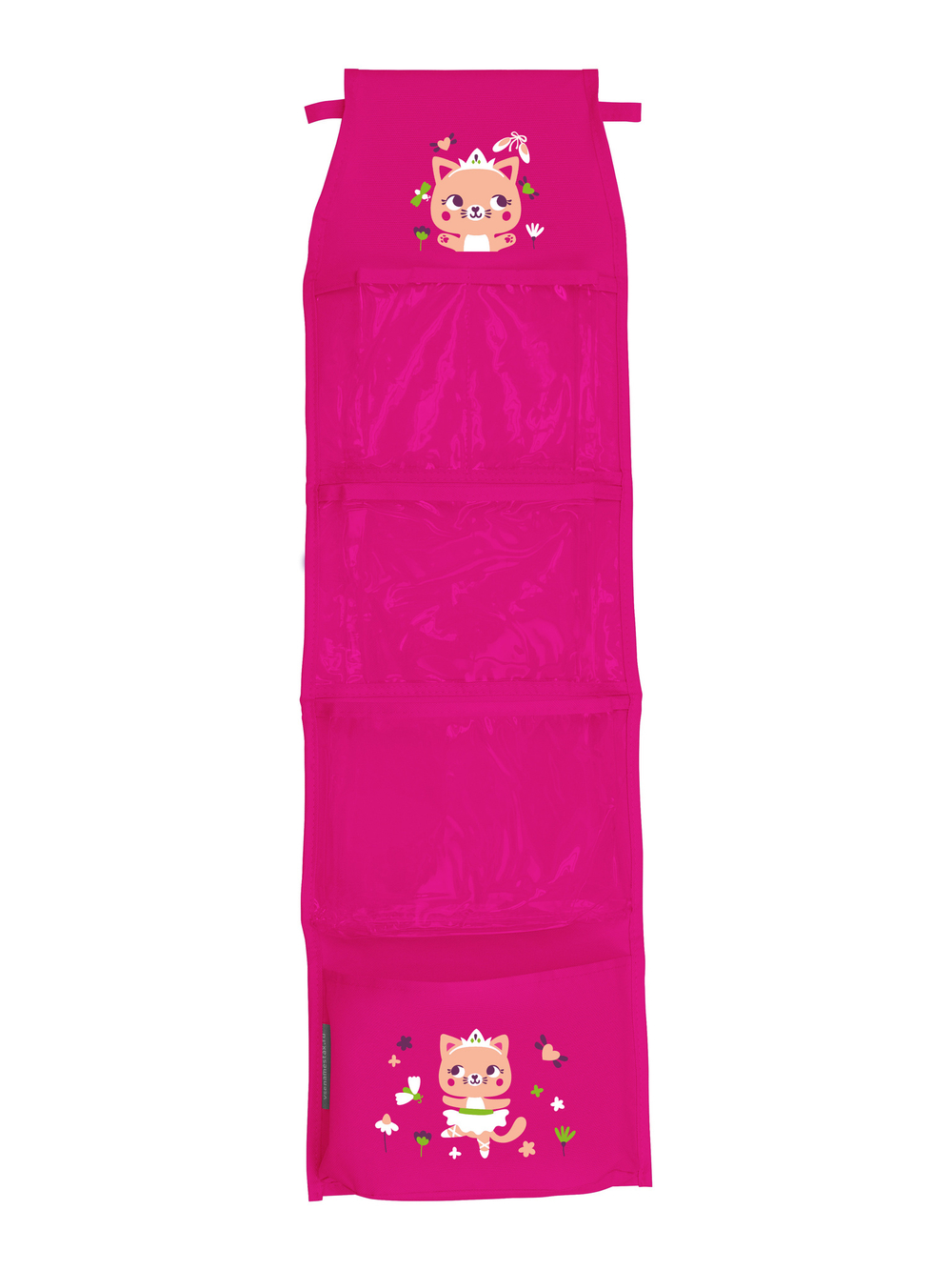 Кармашки для детского сада, на липучке. Кошечка балерина