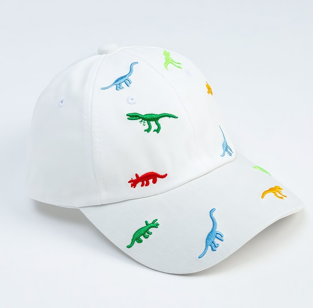 Кепка детская "Динозавры" цвет белый, р. 50/ 7303891 MINAKU