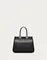 Средняя сумка с ручкой Valentino Rockstud Alcove из зернистой телячьей кожи черный
