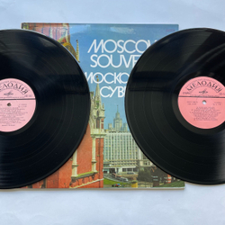 Винтажная виниловая пластинка LP Сборник Московский Сувенир Moscow Souvenir (СССР 1980) (Катюша, Подмосковные Вечера, Звездное Лето и др)