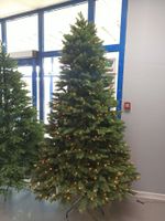 Ель с гирляндой встроенной «Парижанка» (Литая+пвх) 3,5 м