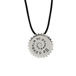 "Диск" подвеска в серебряном покрытии из коллекции "Стройка" от Jenavi