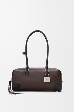 Loewe Укороченная сумка Amazona 31 из классической телячьей кожи, темно-каштановый