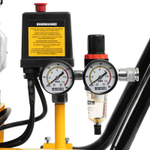 Компрессор безмасляный, малошумный DLS 1800/100,1800 Вт, 3x600, 100 л, 345 л/мин Denzel