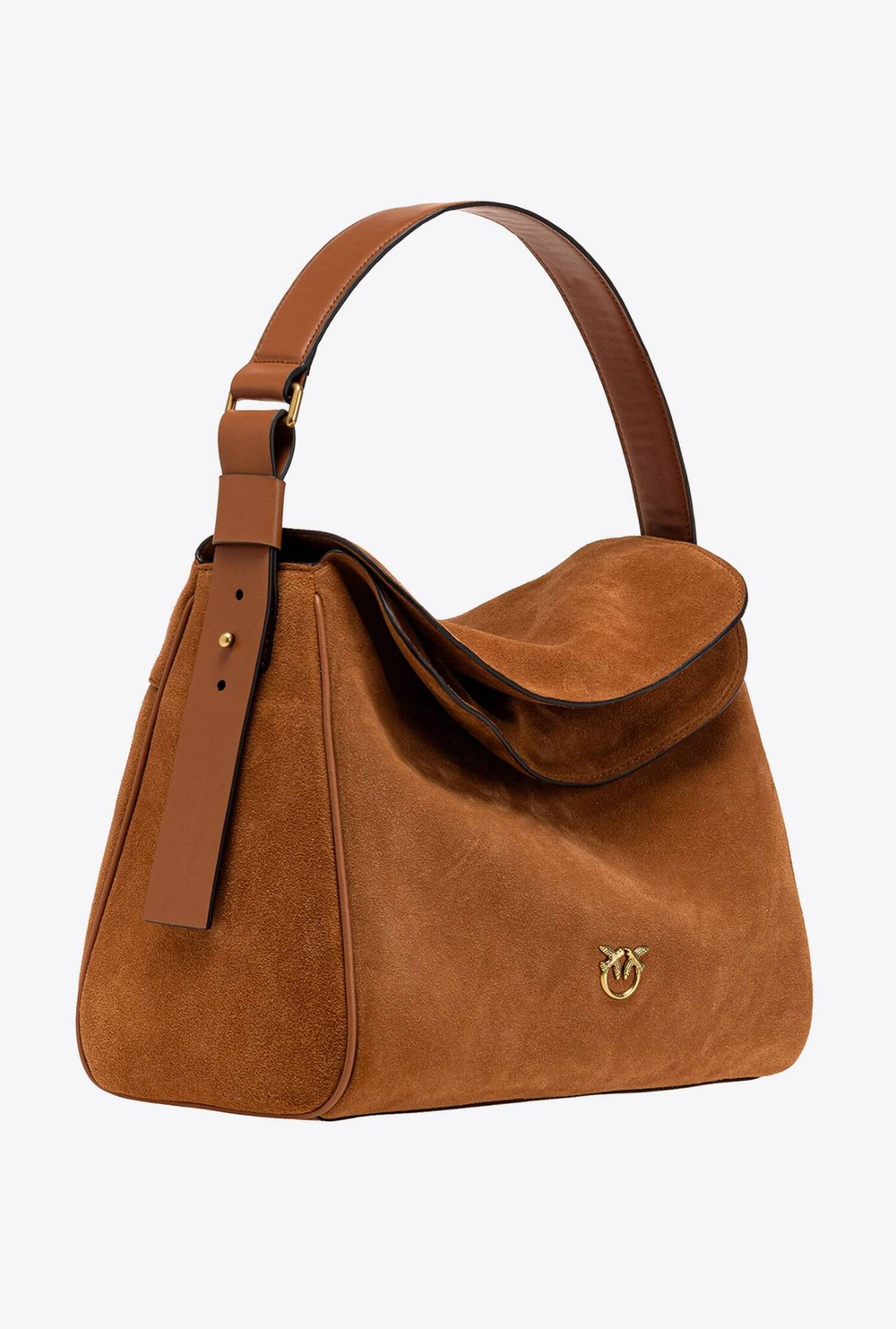 BIG LEAF BAG HOBO IN TUMBLED LEATHER