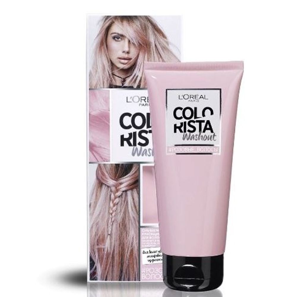 L&#39;Oreal Paris Бальзам для волос Colorista Washout, красящий, смываемый, Розовые волосы, 80 мл