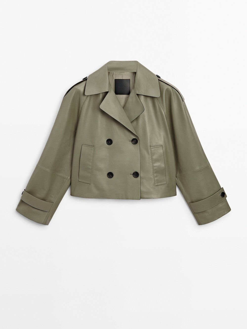 Massimo dutti green coat best sale