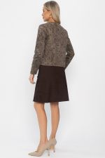 Костюм с юбкой Мэдди (коричневый) К14340-10М LT Collection