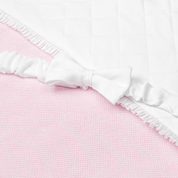 Конверт на выписку с рюшей розовый, 75х75 см