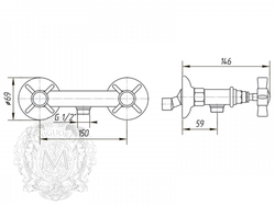 Смеситель для душа Migliore Princeton, ML.PRN-802 схема