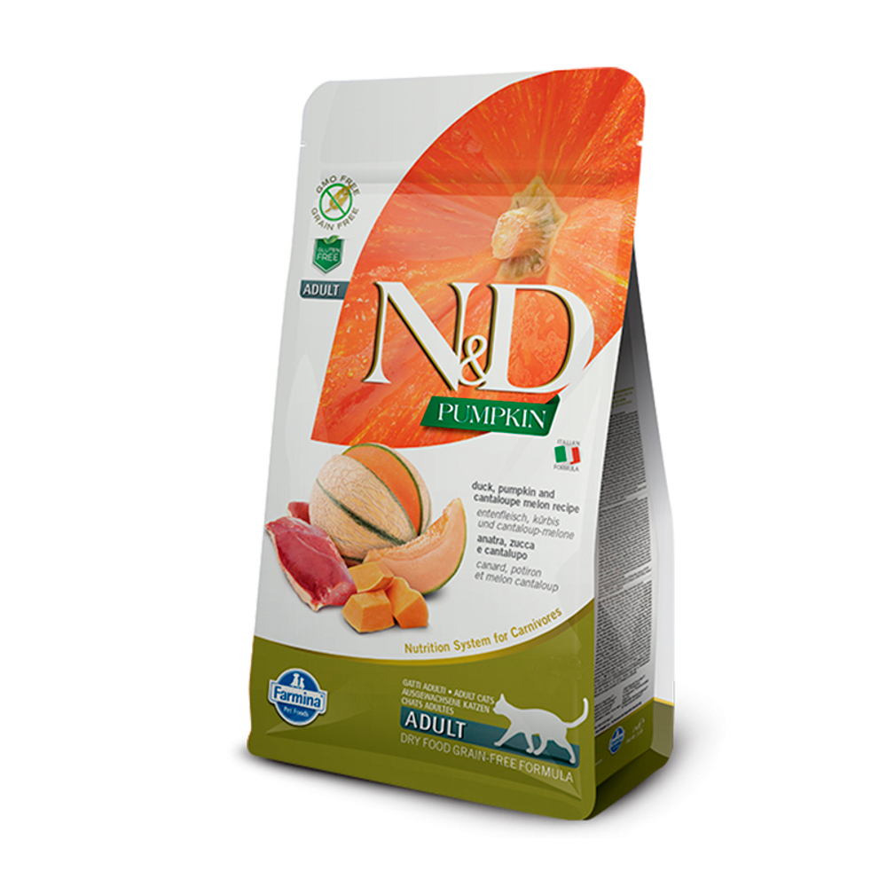 Сухой корм Farmina N&D PUMPKIN LINE утка с тыквой,для взрослых кошек ,5 кг.