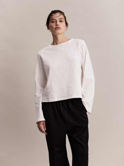 Лонгслив Luka Longsleeve White in Cotton