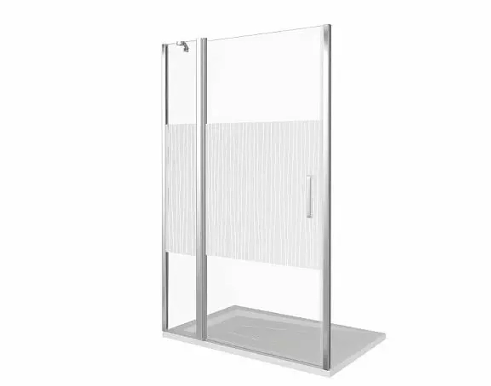 Душевая дверь в нишу Bas Pandora WTW-140-T-CH 140*185 с поддоном 3см