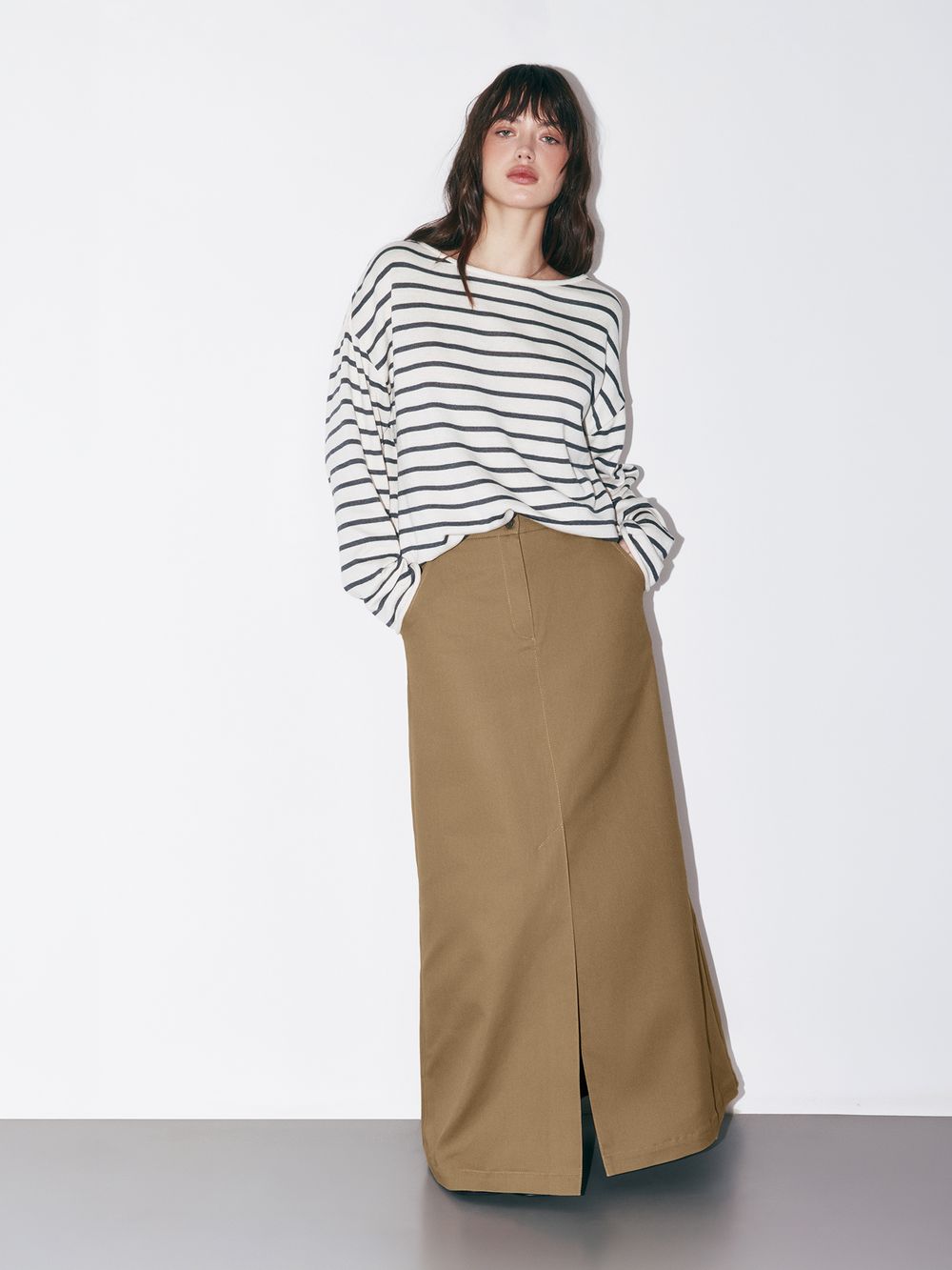 Юбка мидакси "Темный беж" женская