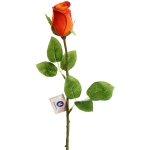 Цветок искусственный «Natur» 45см Роза оранжевая