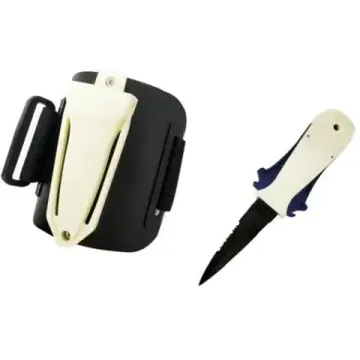 Нож для подводной охоты Dive ( Omer Mini Laser ) белый/синий