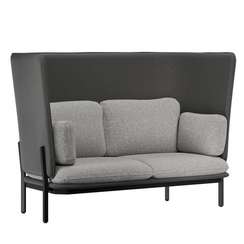 Stato Диван двухместный  с высокой спинкой STA-02 Сан 08/Сан 13/Металл Черный 1820*900*1200