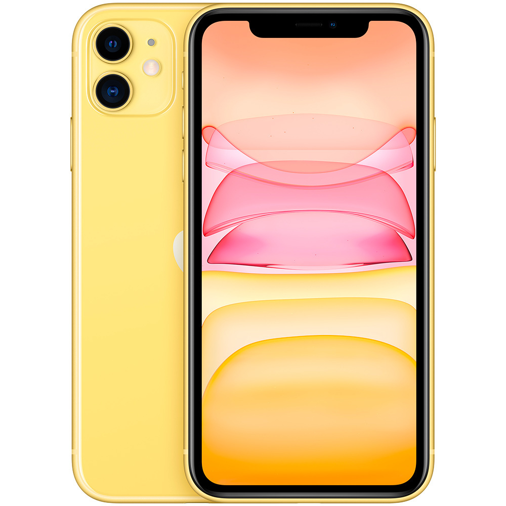 Смартфон Apple iPhone 11 64GB Dual Sim, Yellow (Желтый)