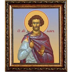 Флор Иллирийский мученик. Икона на холсте.