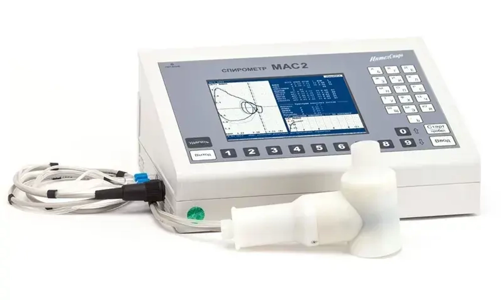Спирометр медицинский Белинтелмед МАС2-Б с калибровочным шприцем