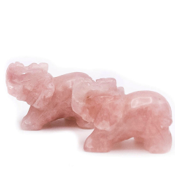 Слон розовый кварц асс.
