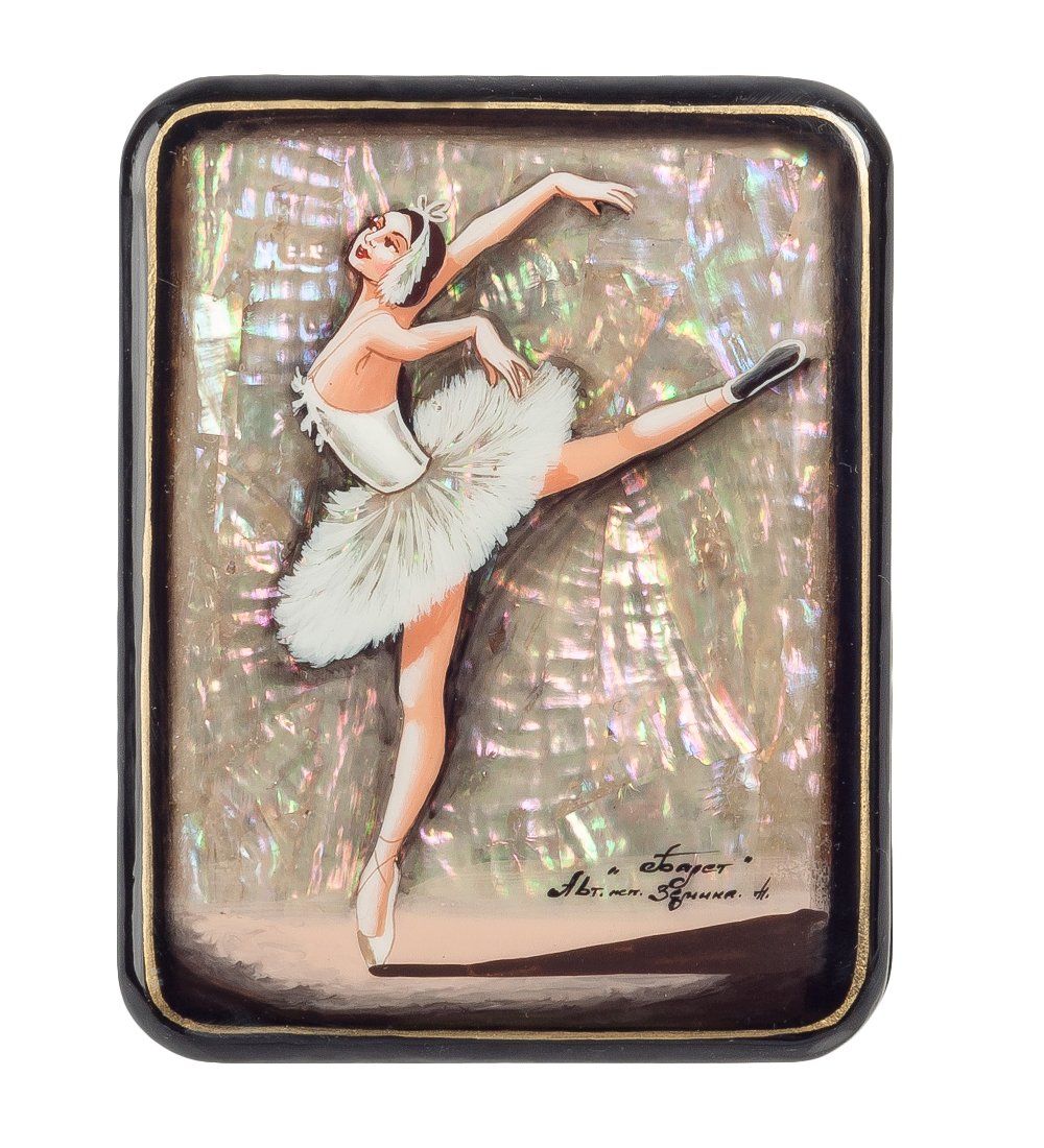 Народные промыслы ШК-55/ 20-B Шкатулка «Балет» исп.Земина