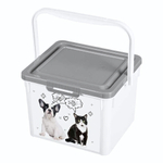 Контейнер для корма LUCKY PET, цвет серый, 5,3л