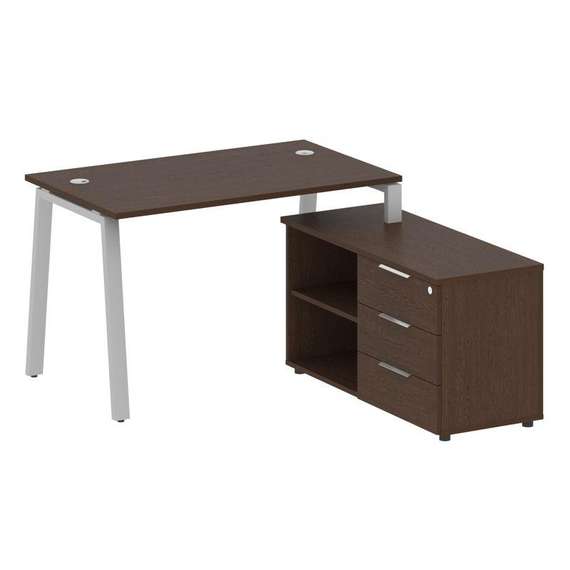 Метал Систем Рабочая станция с тумбой на А-образном м/к БА.РС-СТС-2.2 (R)