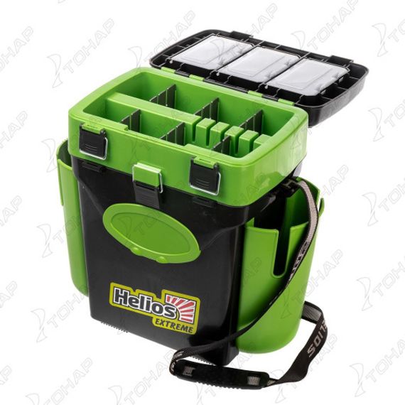 Ящик зимний Helios "FishBox" (10л) зеленый