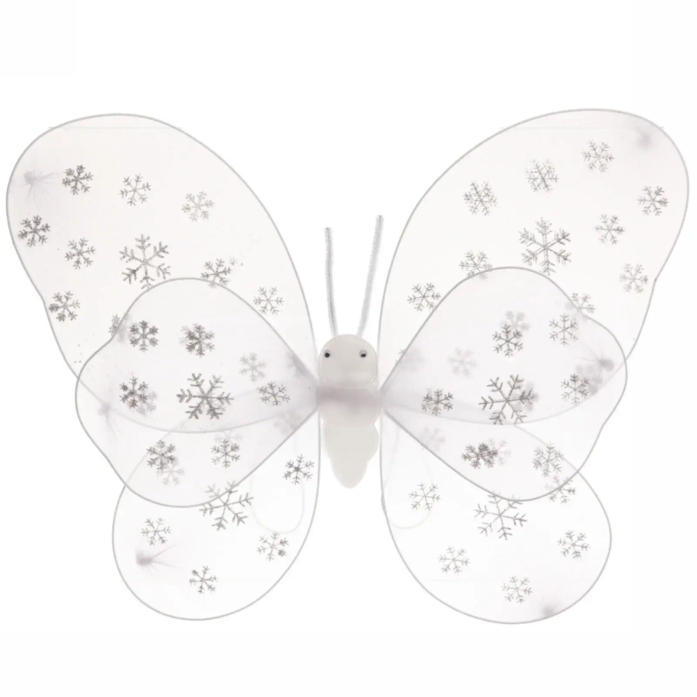 Карнавальный аксессуар «Крылья Снежинки»,белый