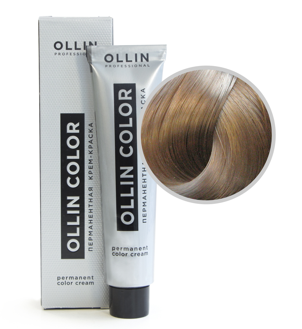 Ollin Color Крем-краска для волос, перманентная, тон №8-21, Светло-русый фиолетово-пепельный, 60 мл