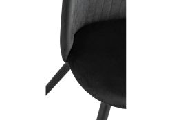 Стул на металлокаркасе Gabi black / black / gold