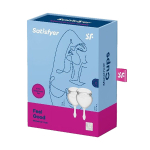 Набор прозрачных менструальных чаш Satisfyer Feel good Menstrual Cup