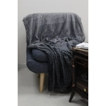 Плед 150*200 см «ARIADNA», цвет графит, микрофлис, 260 гр/м²