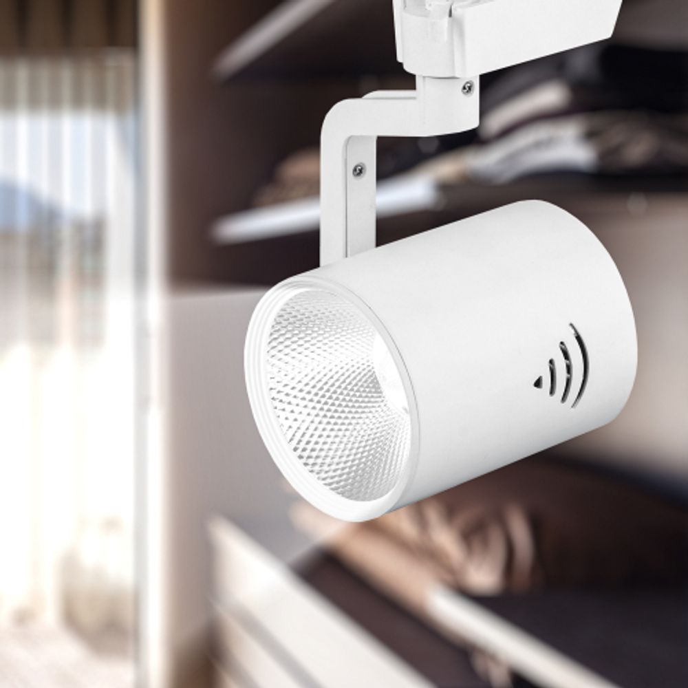 Трековый светильник однофазный ЭРА TR1-3040 WH светодиодный 30Вт 4000К белый | Однофазные светильники LED